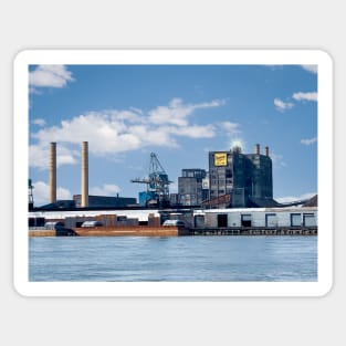 Domino Sugar Refinery On the Mississippi River Louisiana Sticker